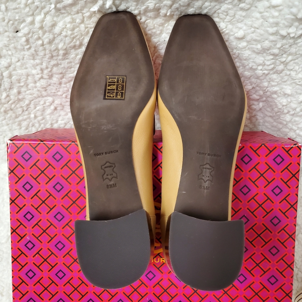 Tory Burch Jessa 45MM Leather Heeled Loafers - Picture 10 of 14